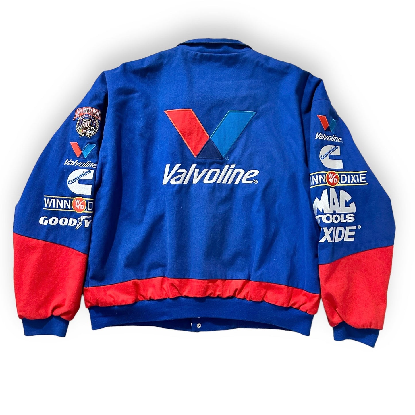 Vintage 90s Nascar 50th Anniversary Mark Martin Valvoline Jacket XXL