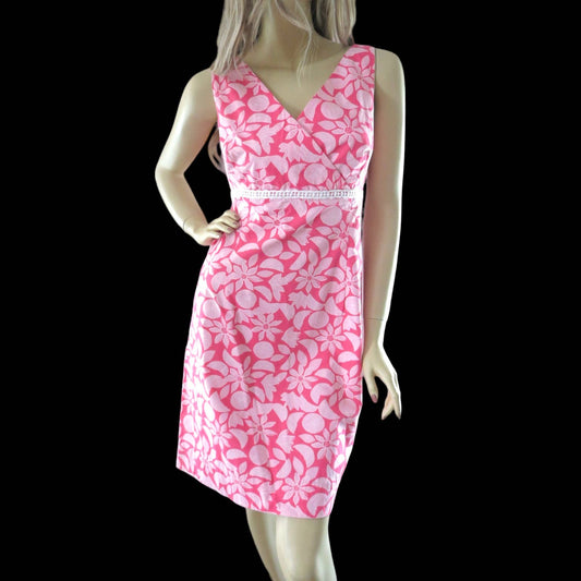 Y2K Vintage Lilly Pulitzer Staci Dress Pink Slice Size 10