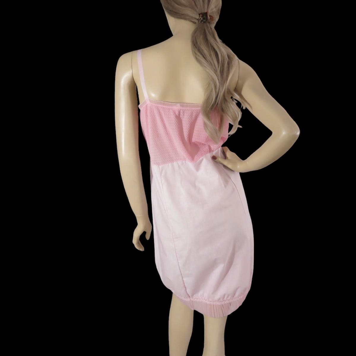 Vintage 70s Pale Pink Slip Dress Girls 14 & Women's S/XS