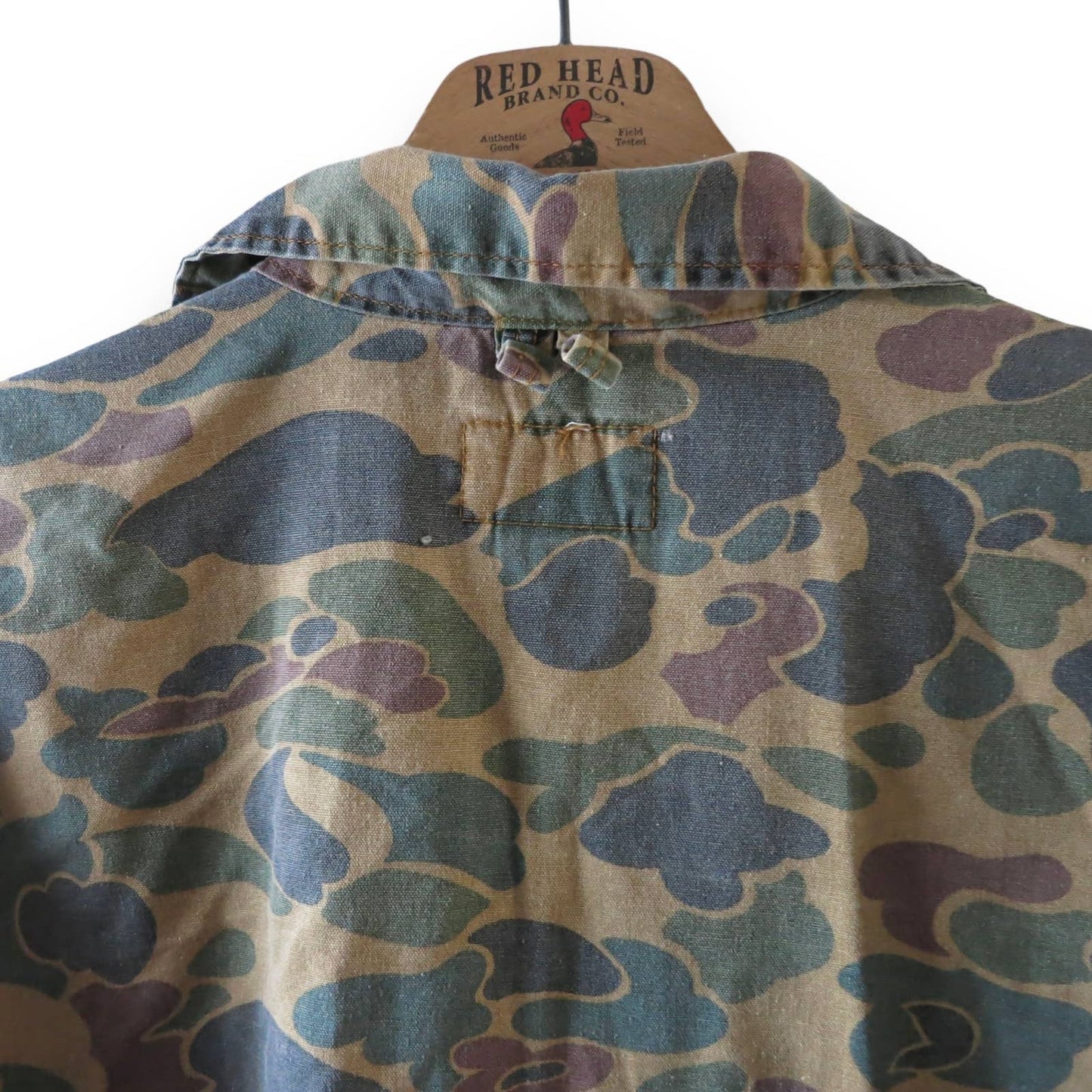 70s Vintage Frog Skin Jungle Camouflage Jacket L