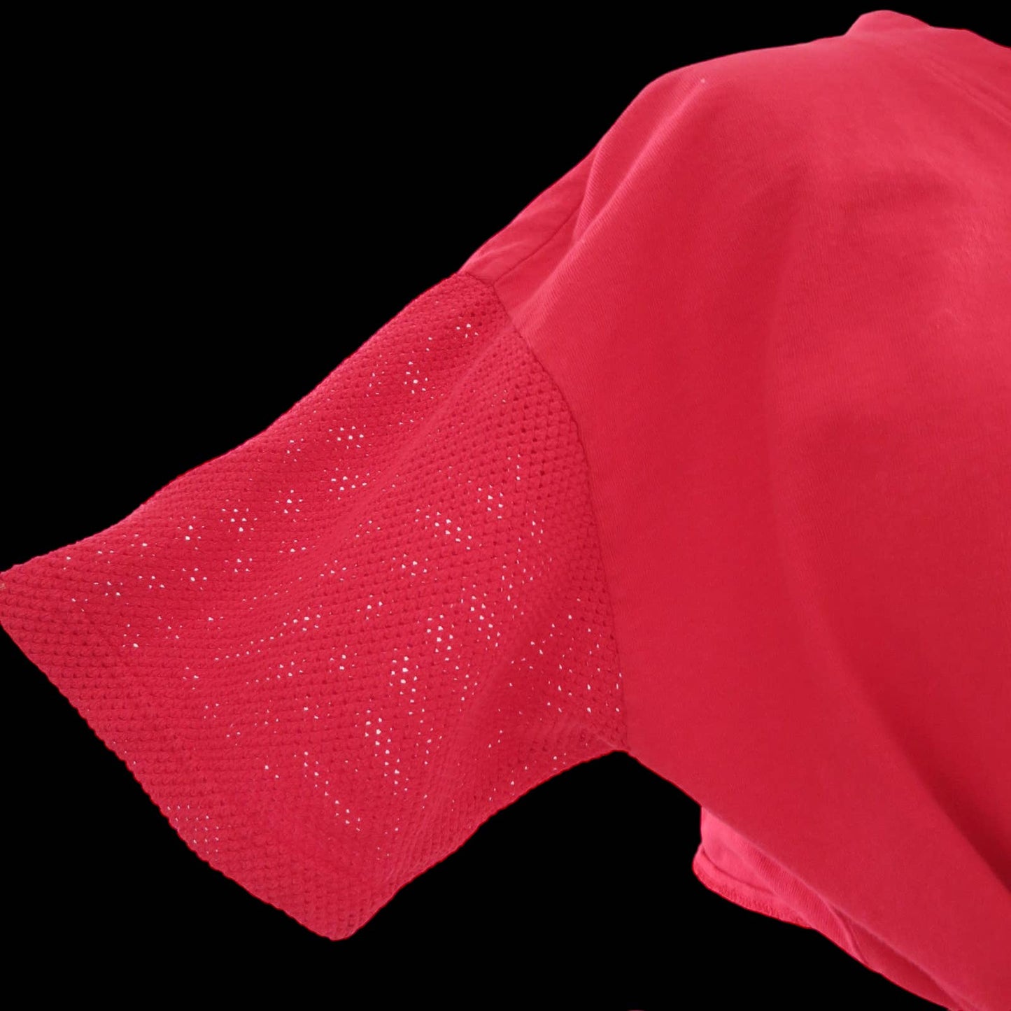 80s Trends Sportswear Red Tie Front Crop Top L