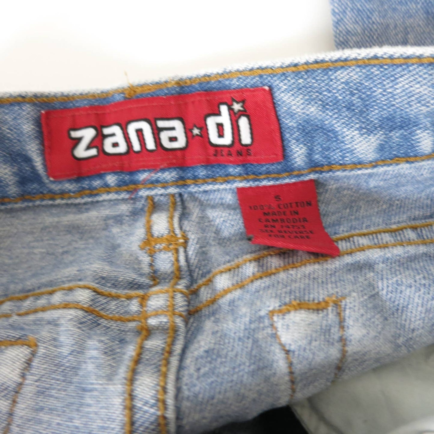 Y2K Vintage Zana Di All Cotton High Rise Jeans Size 4