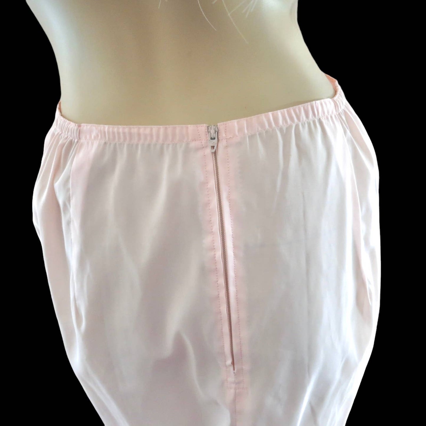 60s Vintage Pink Slip Skirt Petticoat M