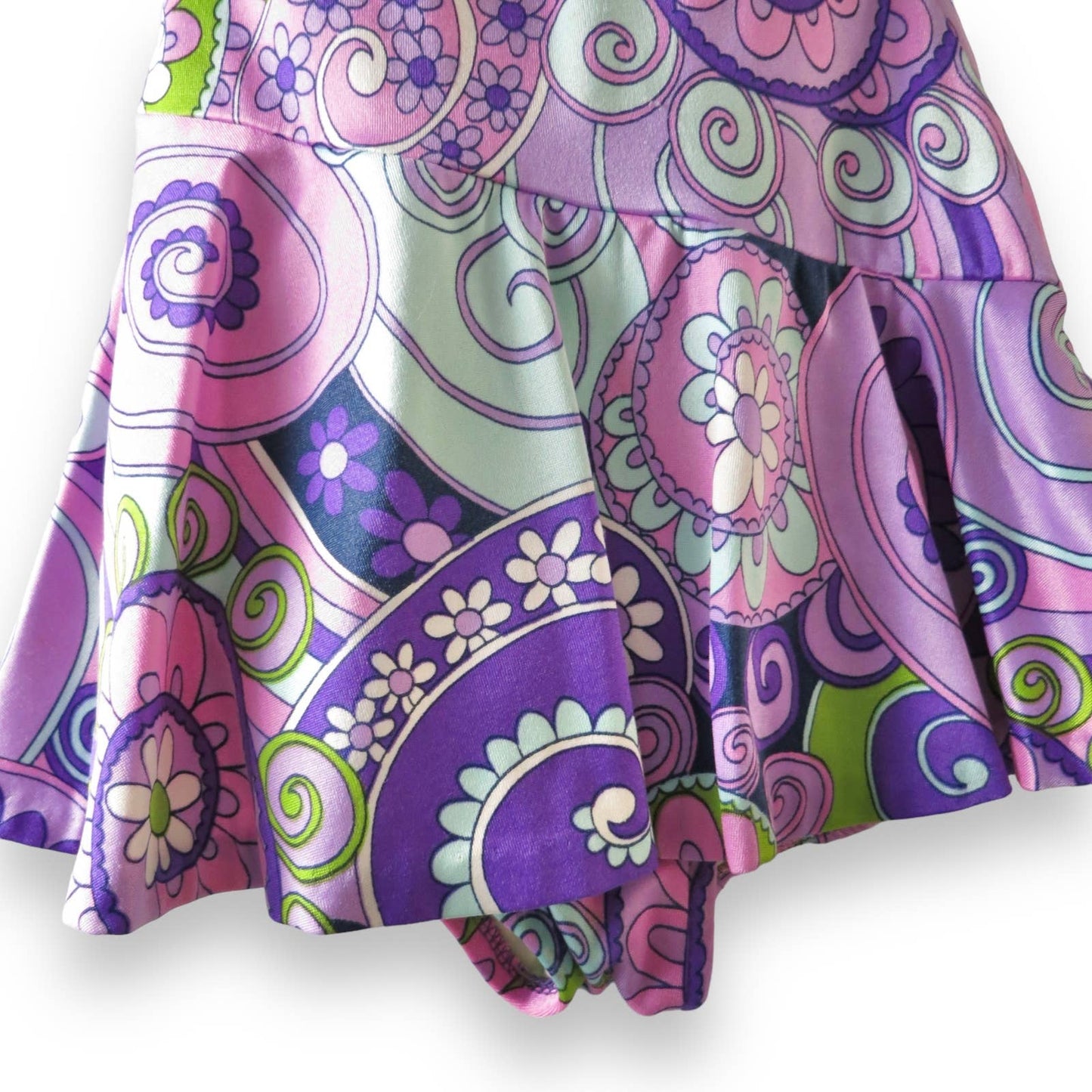 60s MOD Purple Swimsuit M