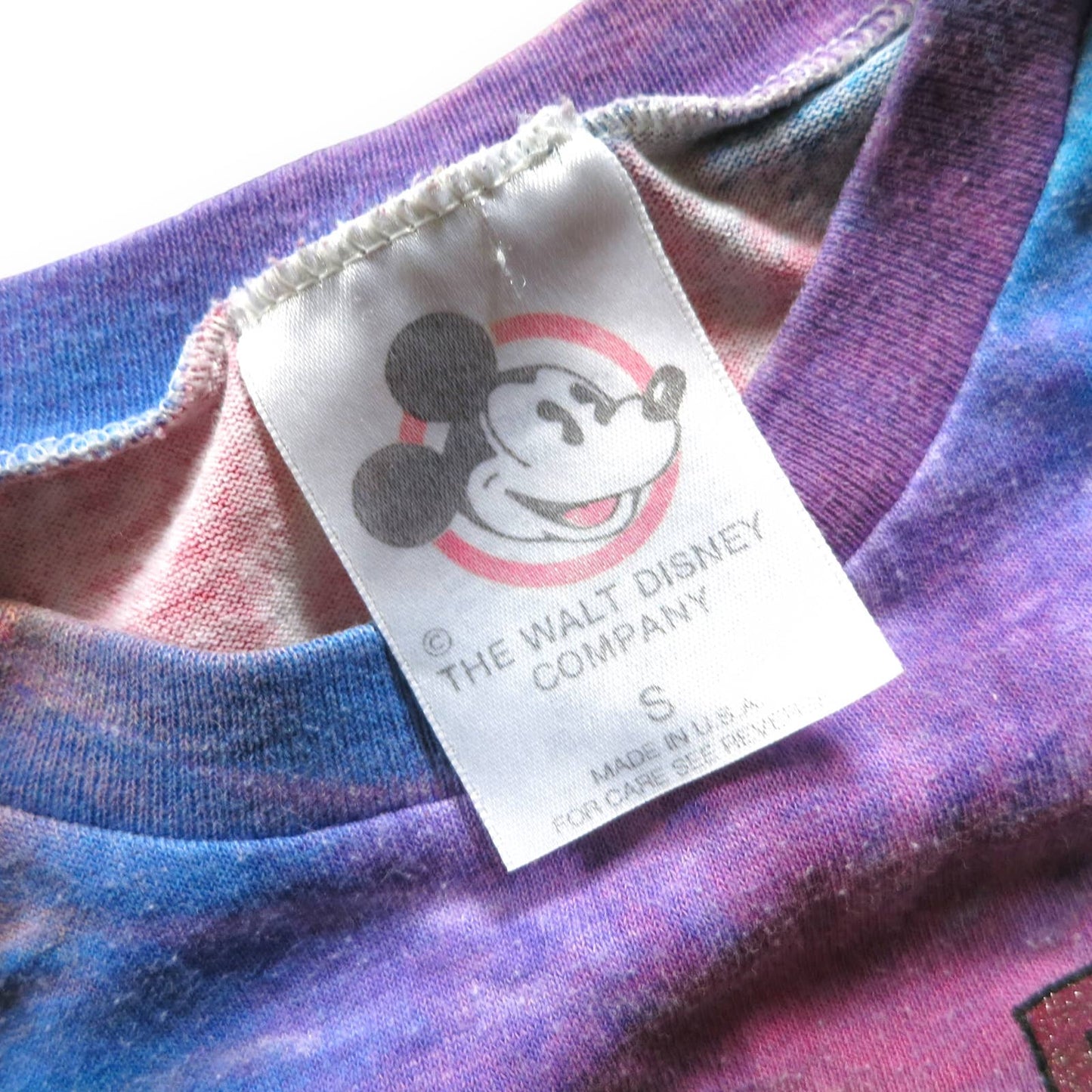 90s Vintage Minnie & Mickey Tie Dye T Shirt S