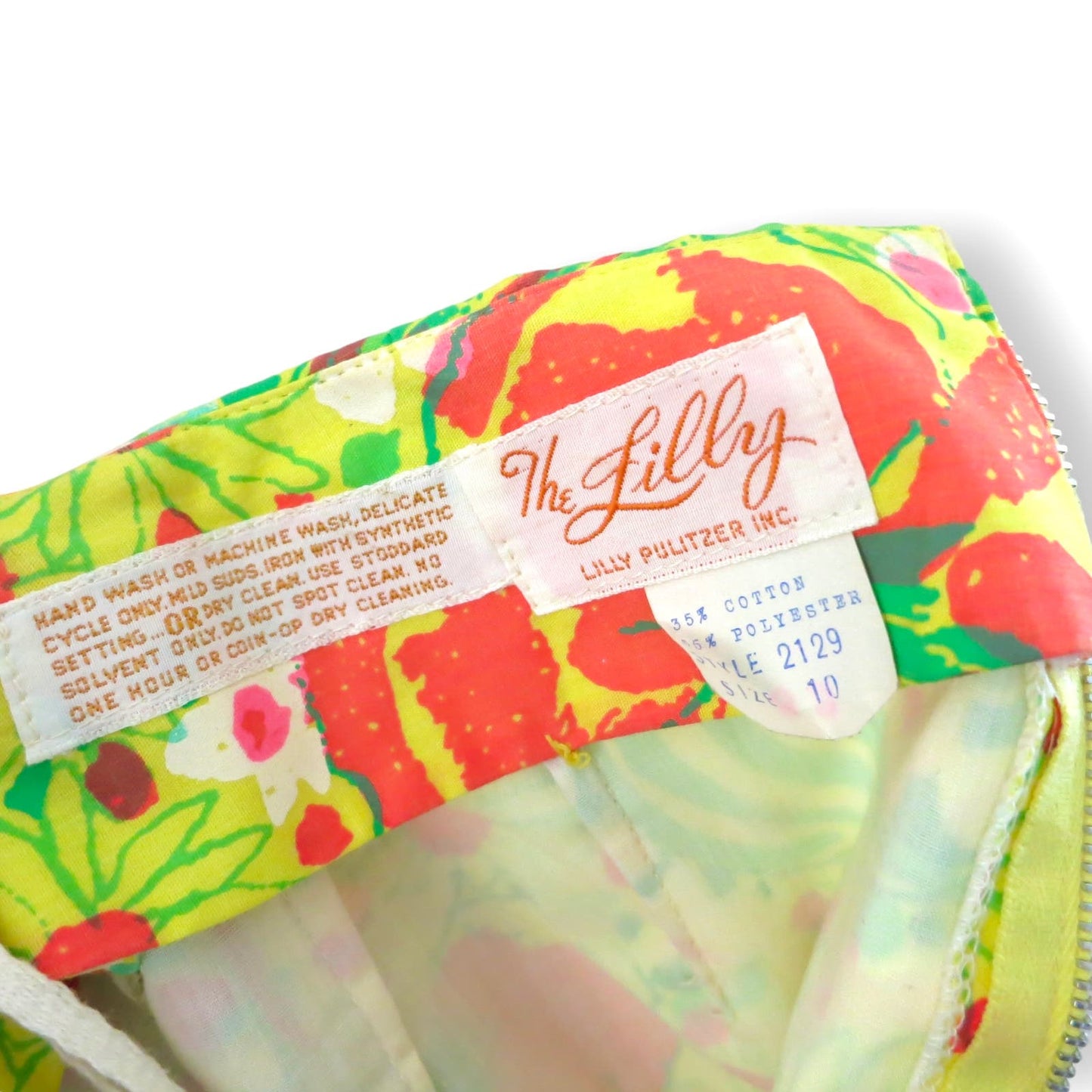 60s Vintage Lilly Pulitzer Poppy Floral A Line Mini Skirt Sz 6/8